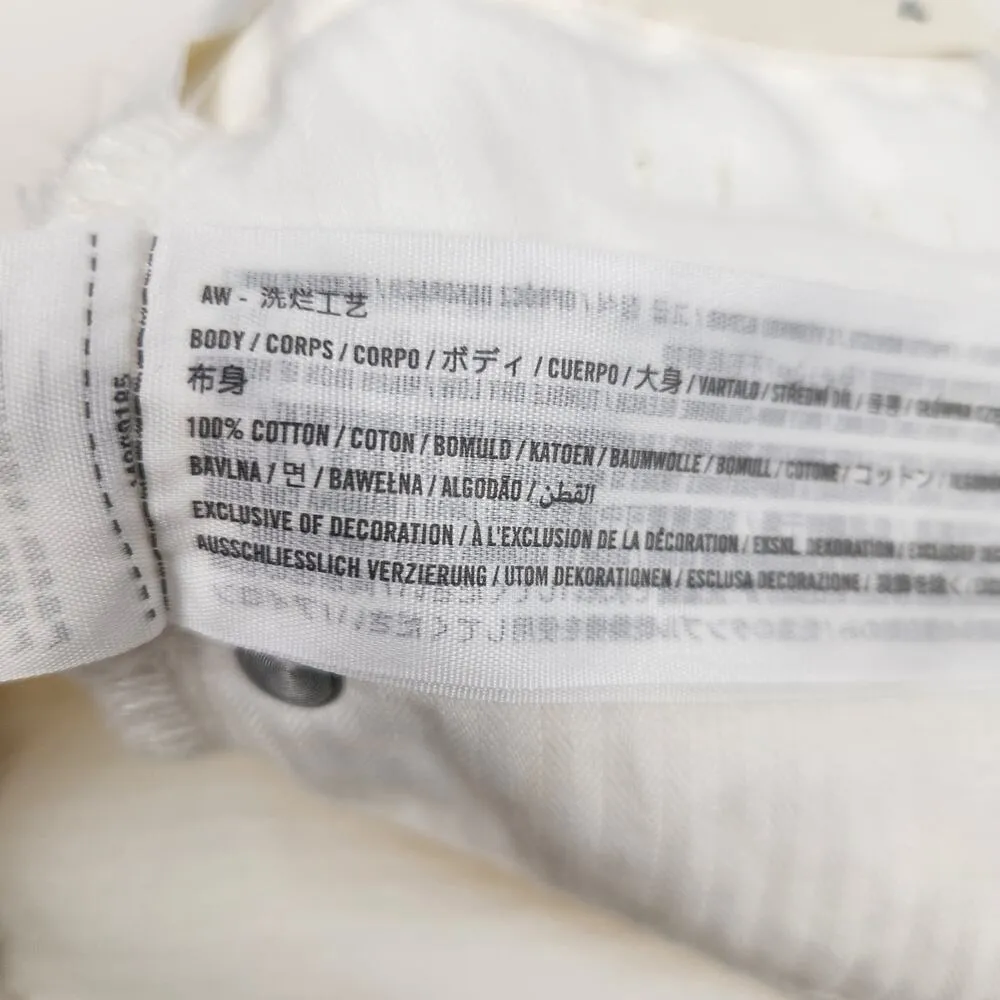 Abercrombie & Fitch The Boyfriend Short Jeans White Size 27 US 4 Distressed NWT - Image 5