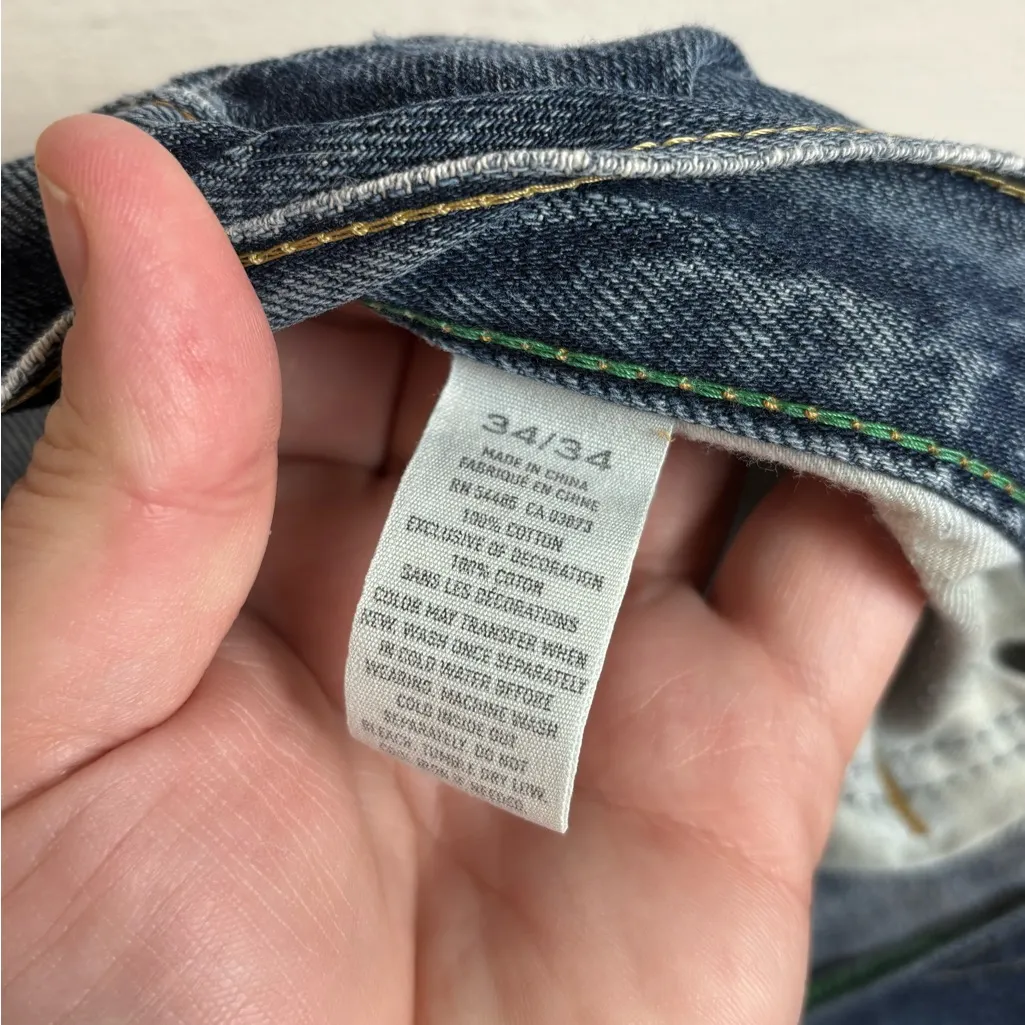 American Eagle Outfitters Casual Denim Distressed Summer Minimalist Shorts Sz 34 - Image 9