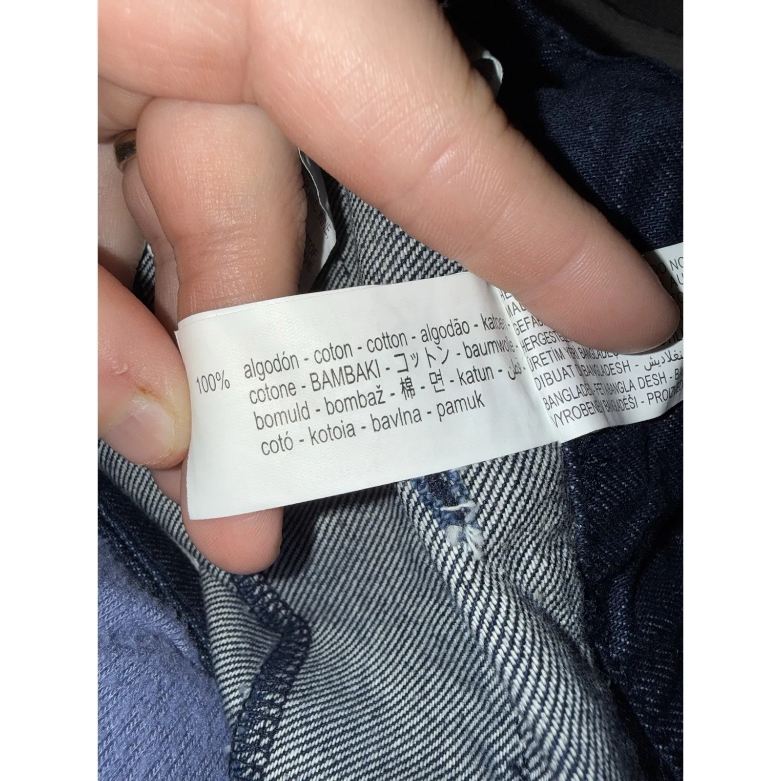 Zara Women’s Sz 6 Jean Shorts Dark Wash Cotton New NWT Large Pockets - Image 6