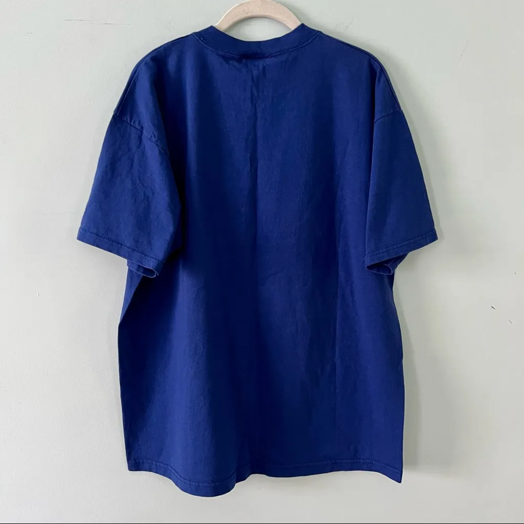 Vintage Planet Hollywood Beverley Hills Blue‎ Graphic Shirt Blue Size L - Image 3