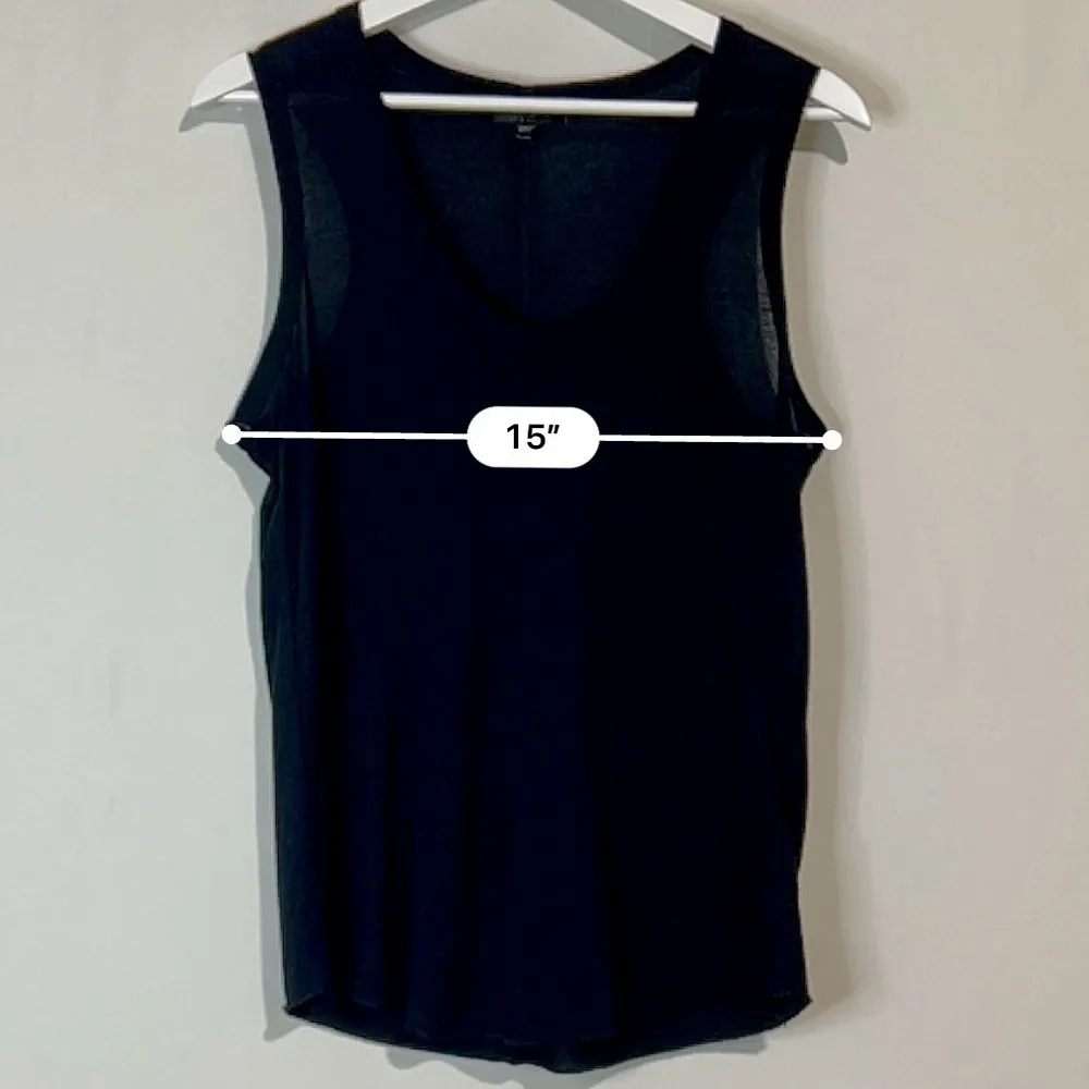 Topshop  Women’s Basic Tank Top Black Size 6 EUC - Image 7