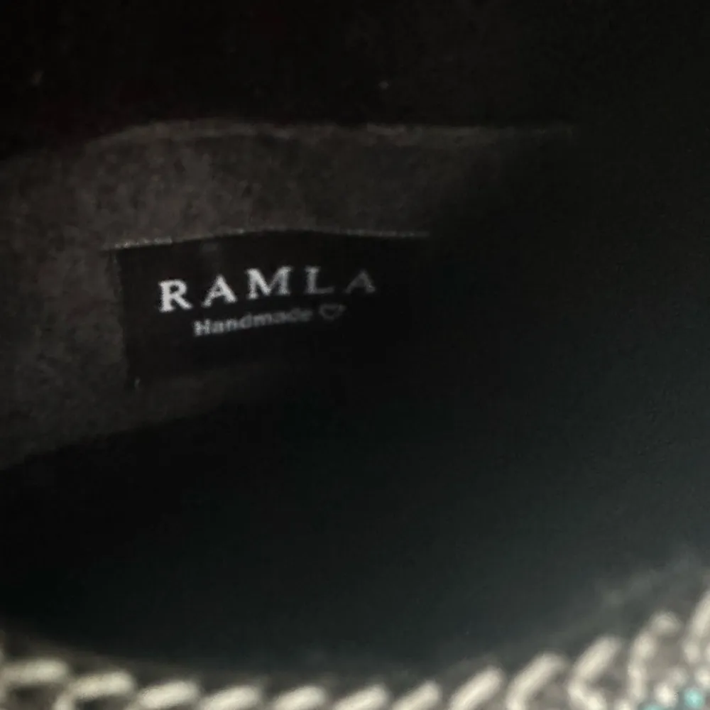 Ramla Handmade Mosaic Tile Convertible Clutch/Crossbody Bag Silver Rainbow NWOT - Image 5