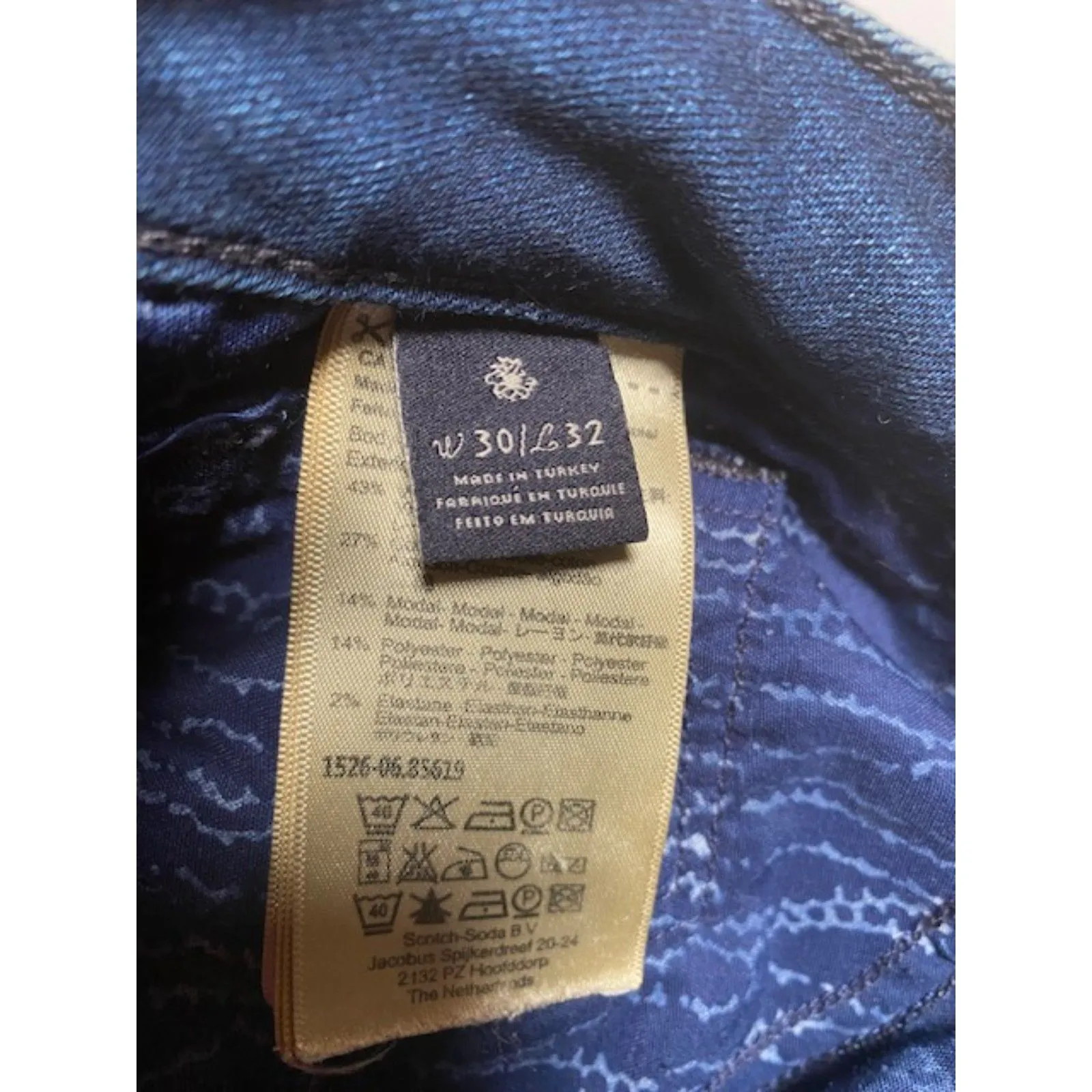 Maison Scotch Amsterdams Blauw Jeans Blue Size 30 - Image 5