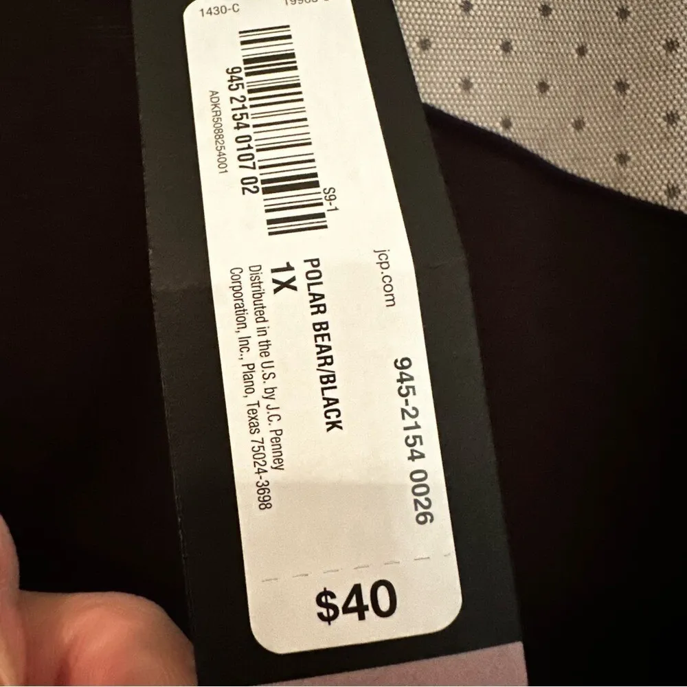 Worthington‎ Sleeveless Peplum Blouse Women's 1X Black White Career Casual NWT - Image 3