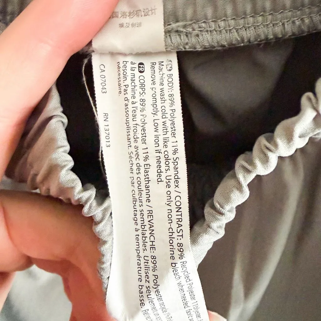 Fabletics Grey Pull On Athletic Shorts Size M - Image 6