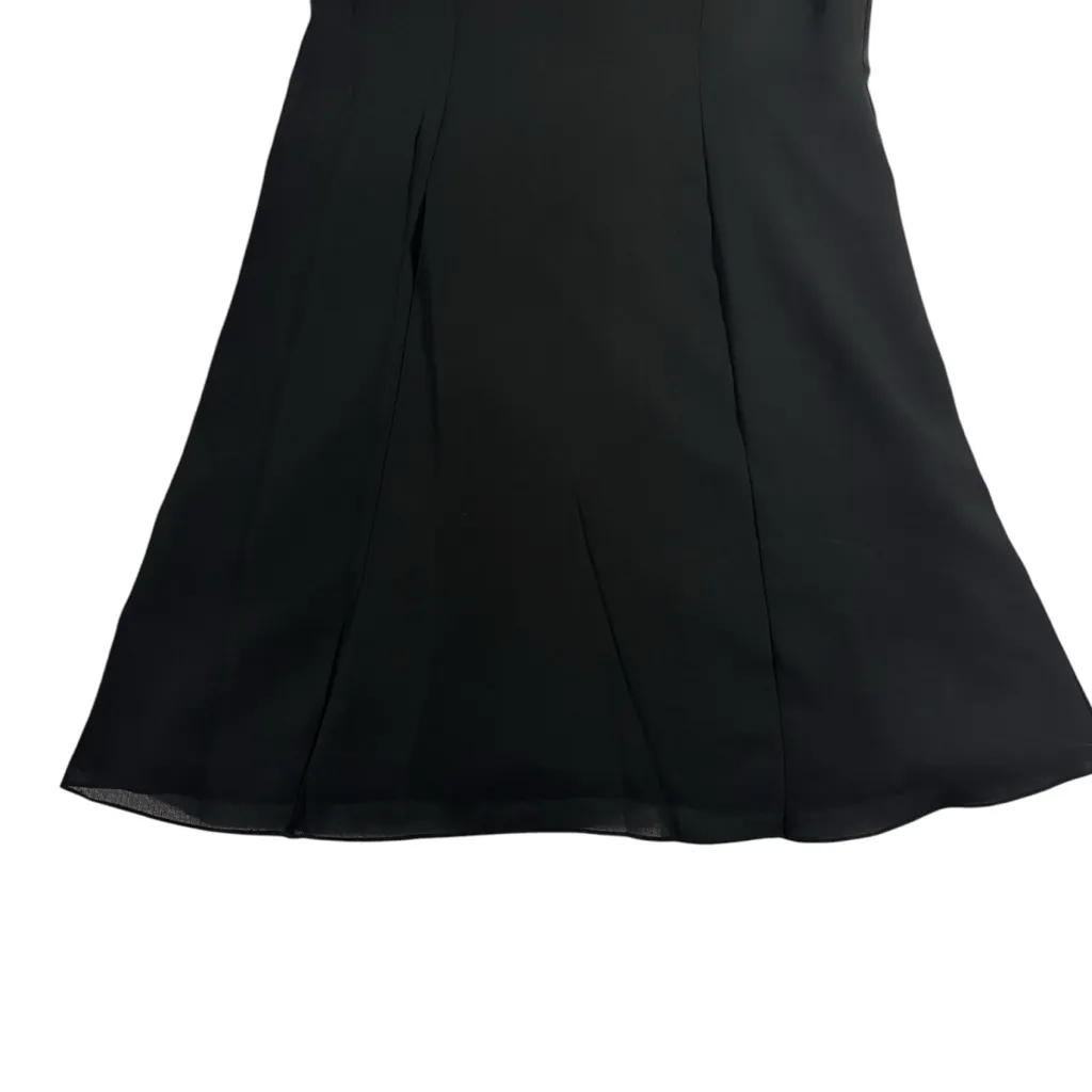 Laurence Kazar New York VTG Women’s Black Dress Beaded Short Sleeve Size‎ Medium - Image 4