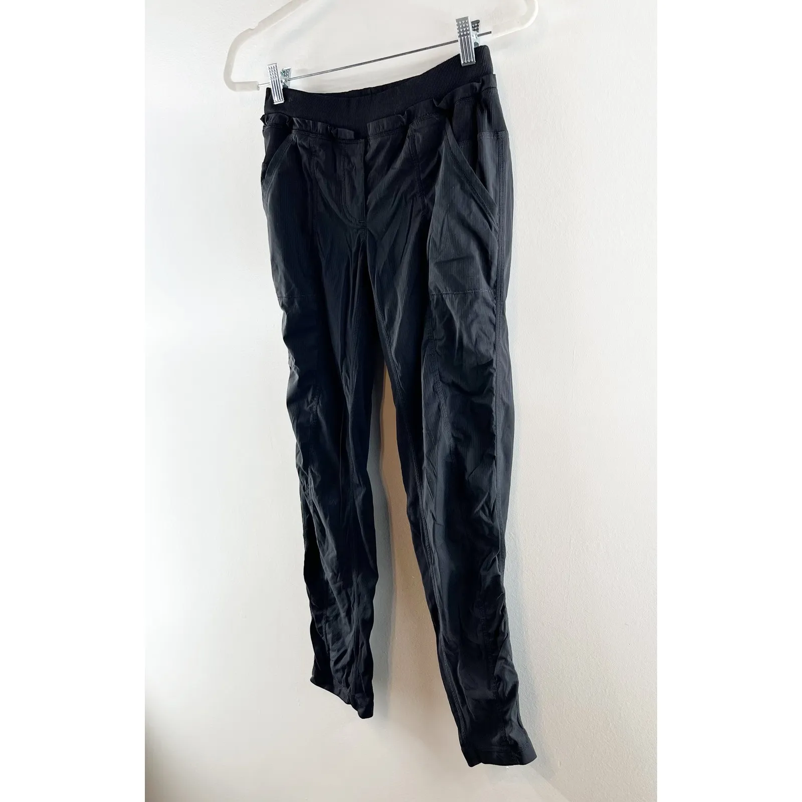 Lululemon Mid Rise Studio Straight Leg Pants Black 6 - Image 8