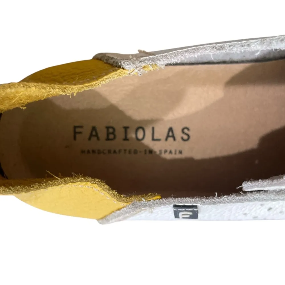 FABIOLAS Sadie Sneaker Jutheras White/Yellow Sneakers size 37 White - Image 7
