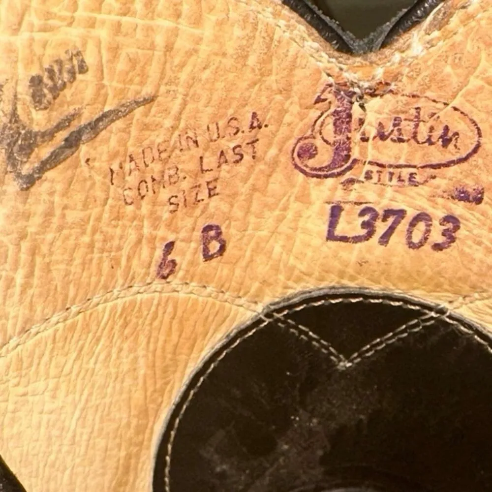 Justin Black Classic Roper Boots - Image 9