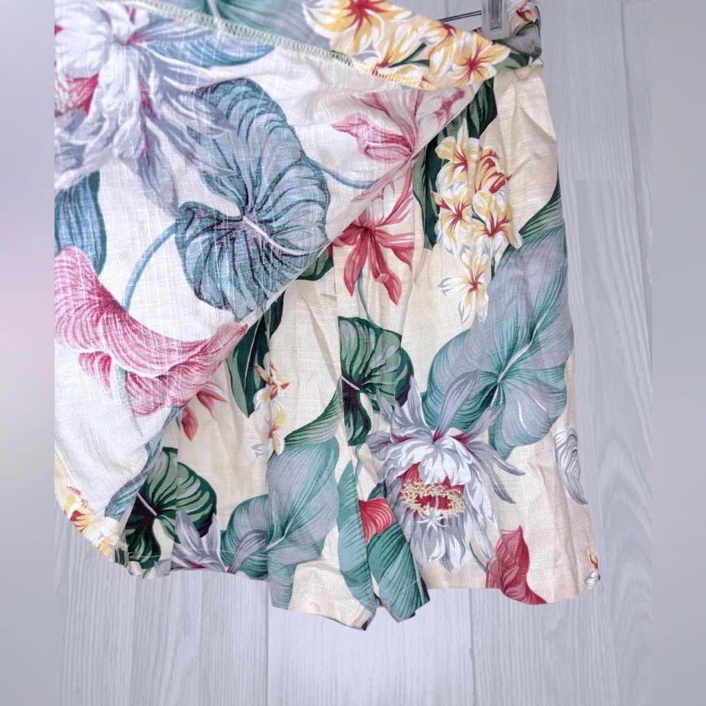 LIBERTY HOUSE HAWAII Women’s Vintage 80’s Tropical Hawaiian Skort Yellow Size L - Image 4