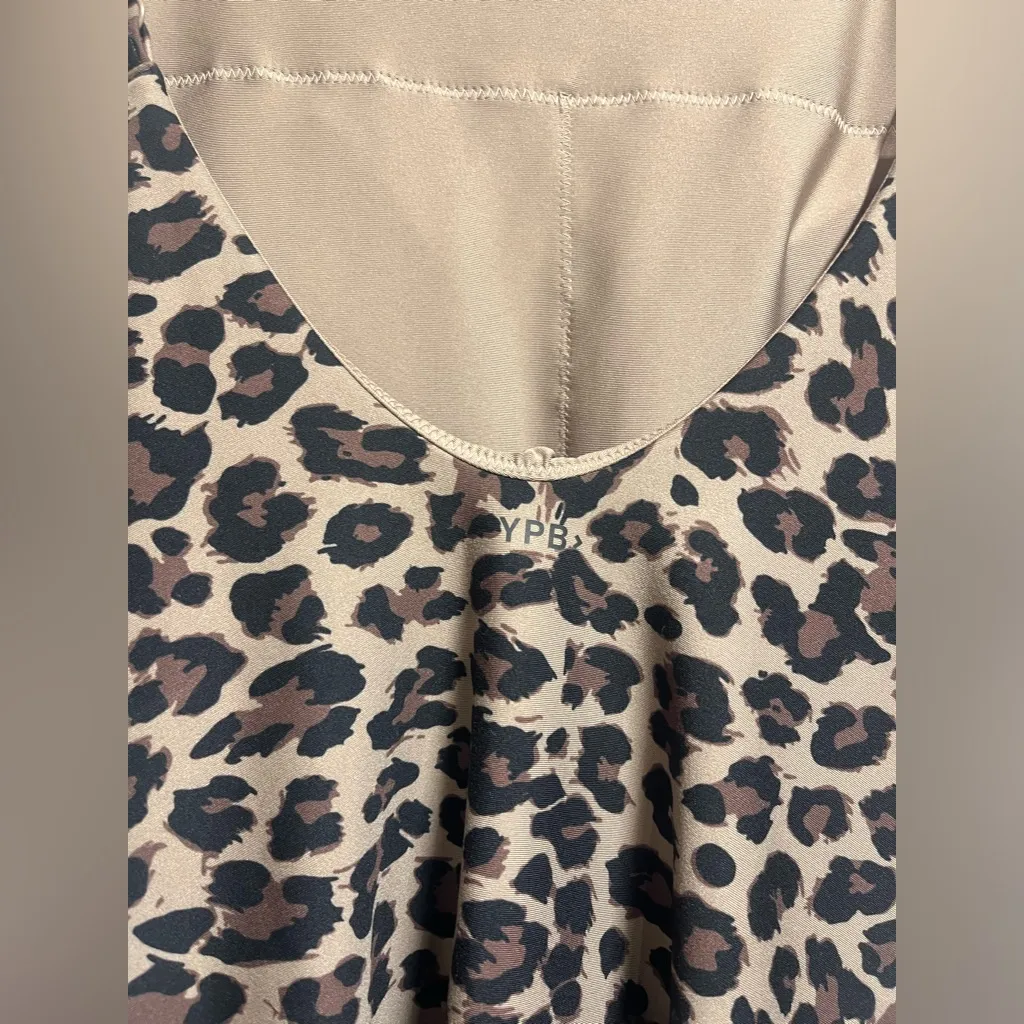 NEW Abercrombie & Fitch Leopard print YPB sculptLUX Apron Dress size medium - Image 7