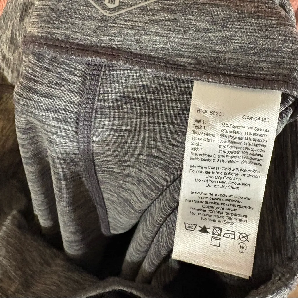 ASICS Gray And Black Active‎ Leggings Size Medium - Image 8