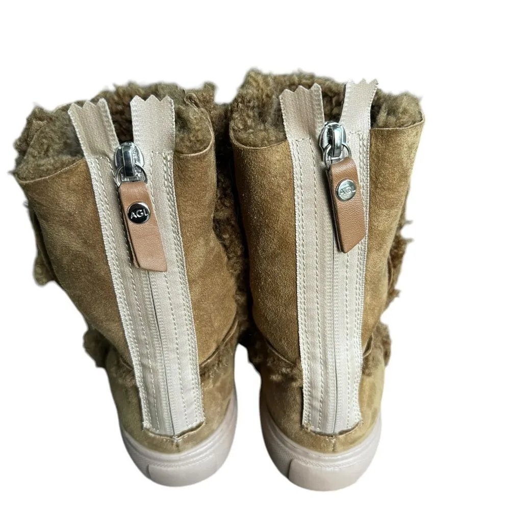 AGL Mouto Rosie Boots light brown 36 Tan Size 6 - Image 7