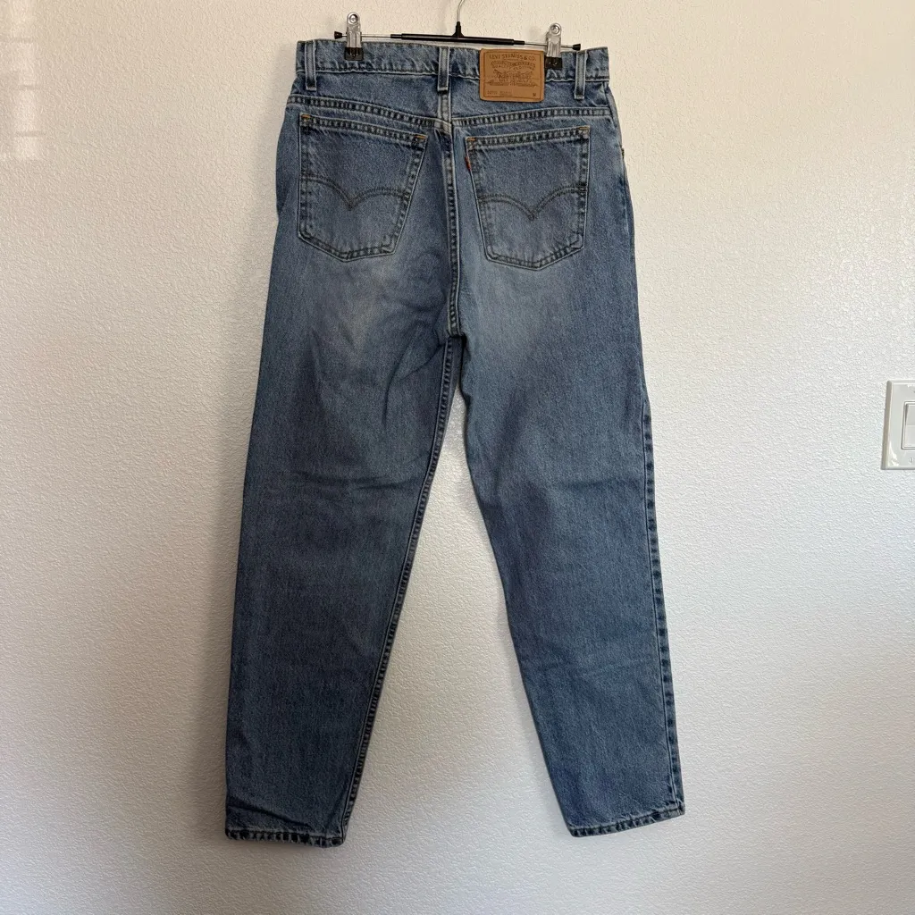 Vintage Levi’s 950 Relaxed Fit Tapered Leg Orange Tab Jeans 13 JR M - Image 4
