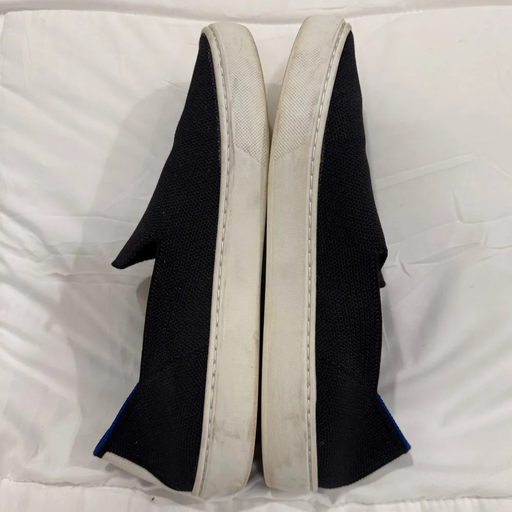 Rothy’s Women’s Loafers – Black & Blue Slip-Ons – Size 8.5 - Image 5