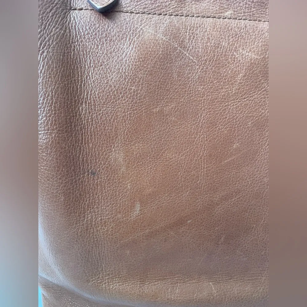 Madewell Brown Leather Transport Tote Bag - Image 7