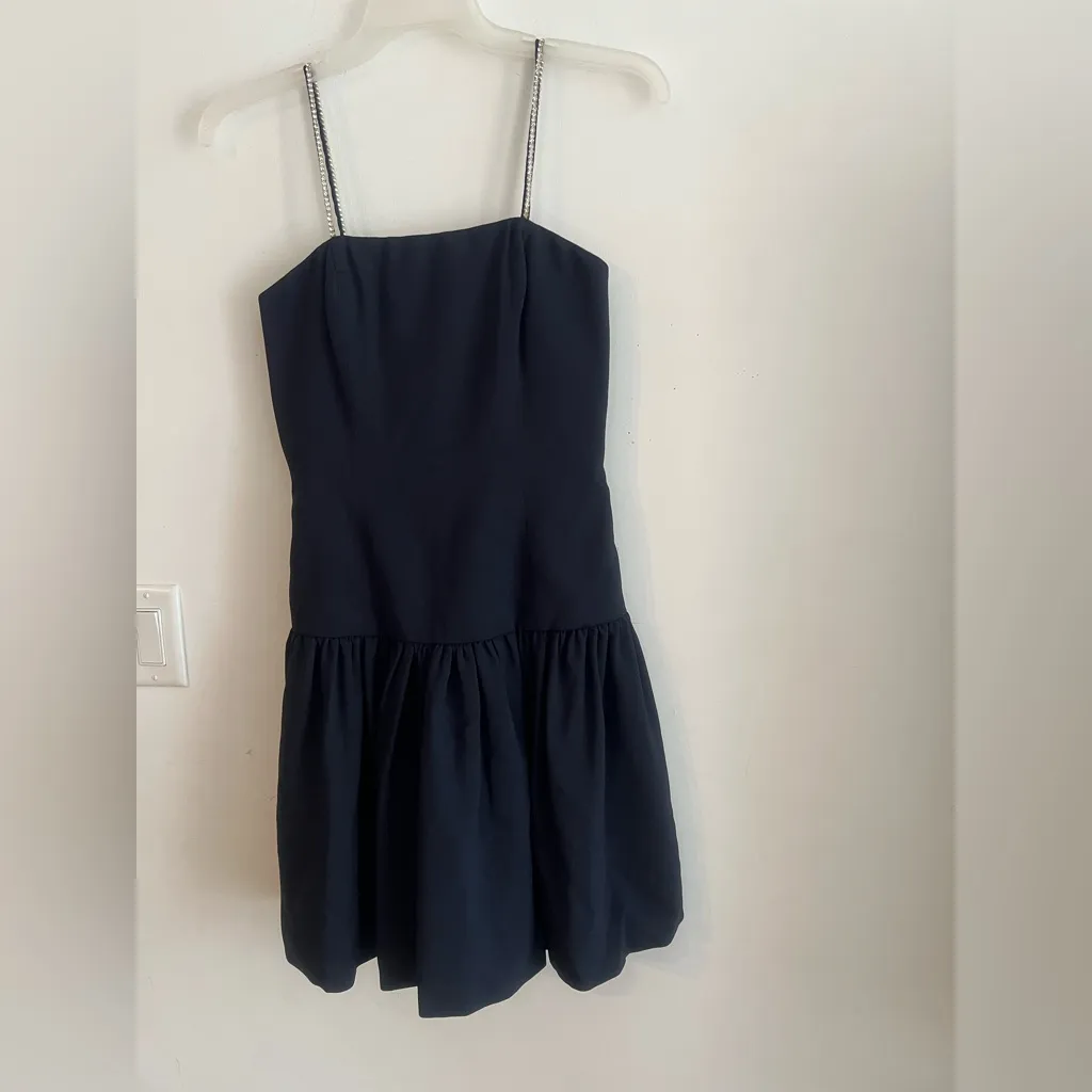 Vintage 1980s Morton Myles for The Warrens Navy Blue Rhinestone Strap Size 6 - Image 8