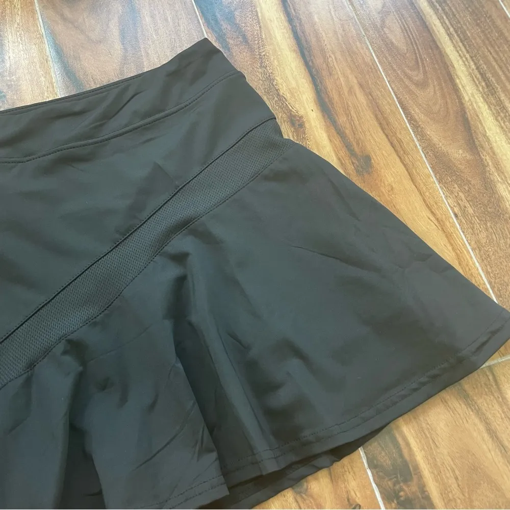 NWT Black Mesh Tennis Skirt w/Shorts Underneath Size XL - Image 8
