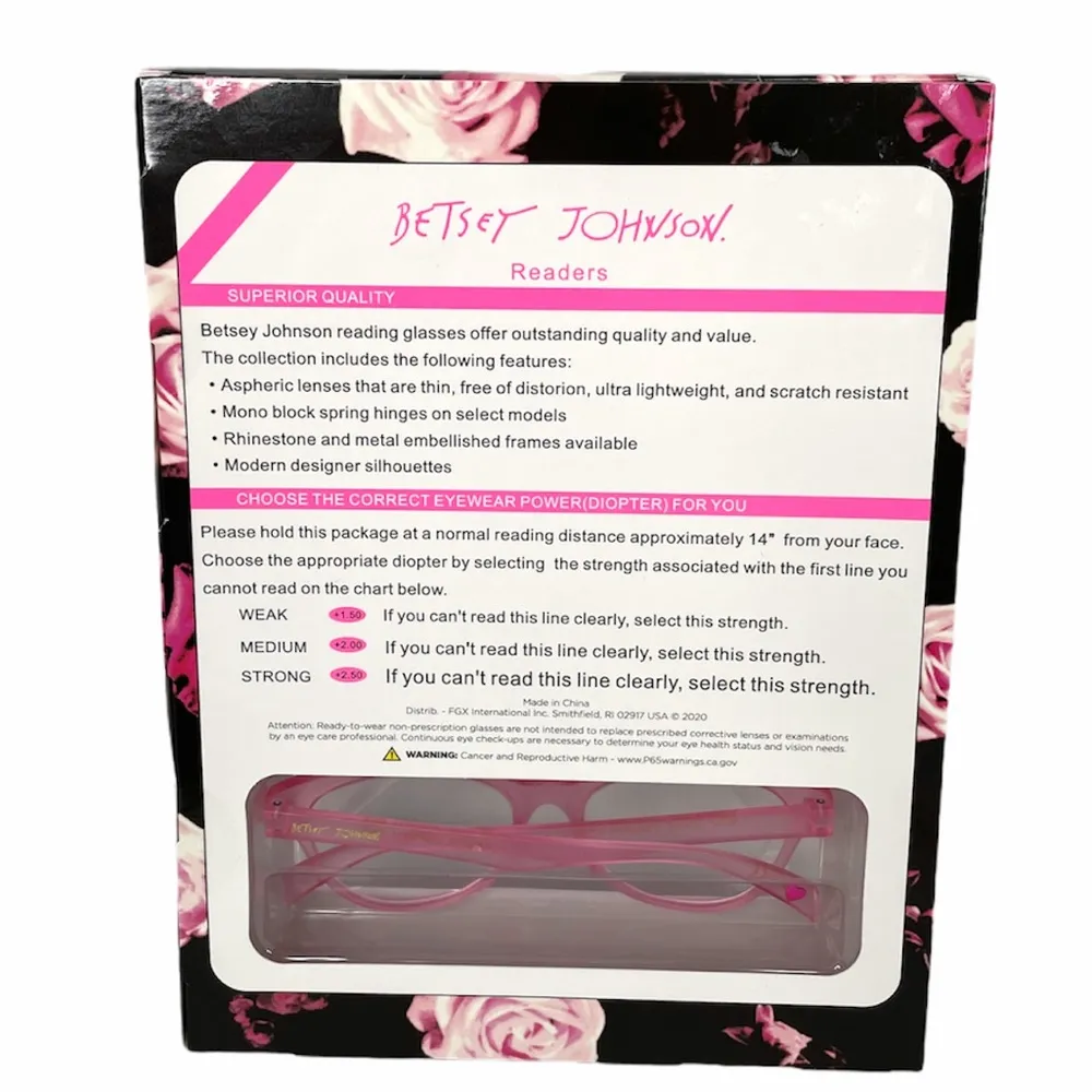 Betsey Johnson Cat’s Eye Reading Glasses +1.50 - Image 2