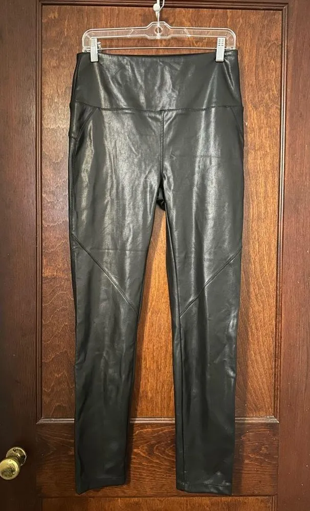 David Lerner EVEREVE Moto Style Faux Leather Pants Size M - Image 2