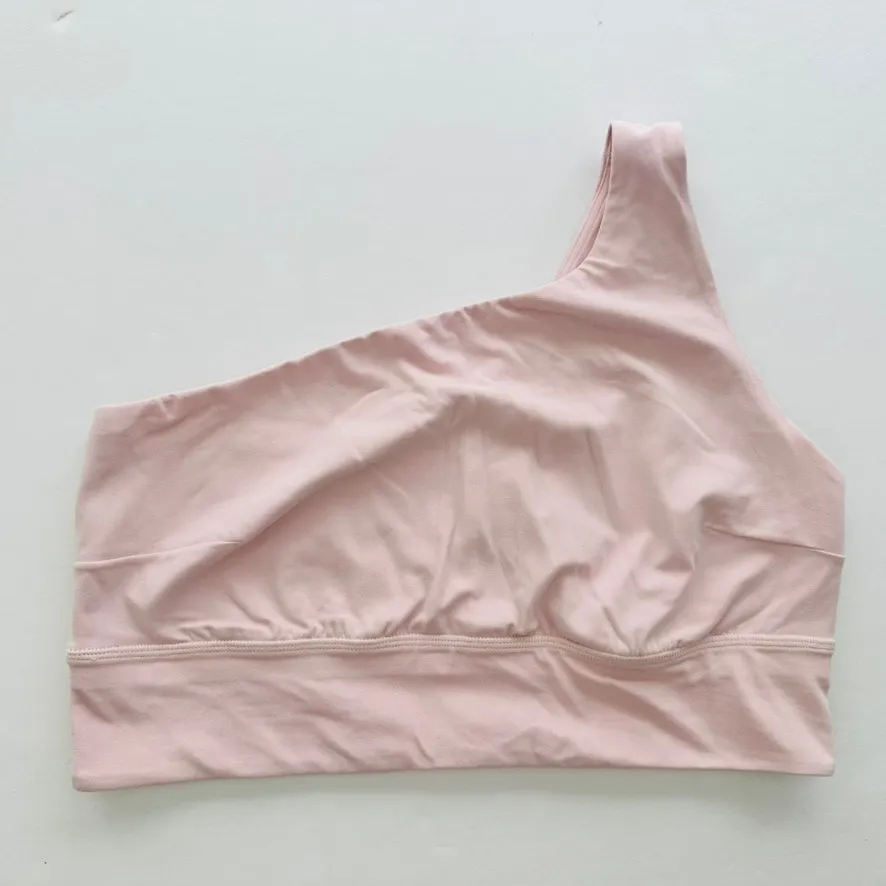 Lululemon Align Asymmetrical Bra Light Support Size 14 C/D Cup Flush Light Pink - Image 3