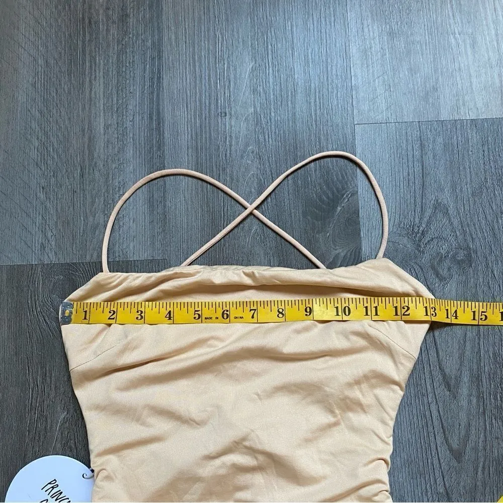 Princess Polly Dress Maeve Mini Beige US 2 Stretch Party - Image 9