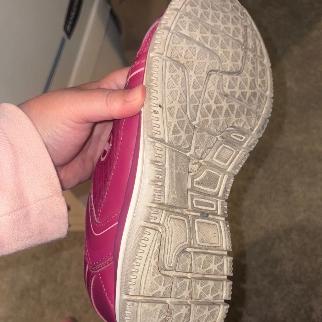 Champion lace up Women's Fuchsia Sneakers size 8w - Image 4