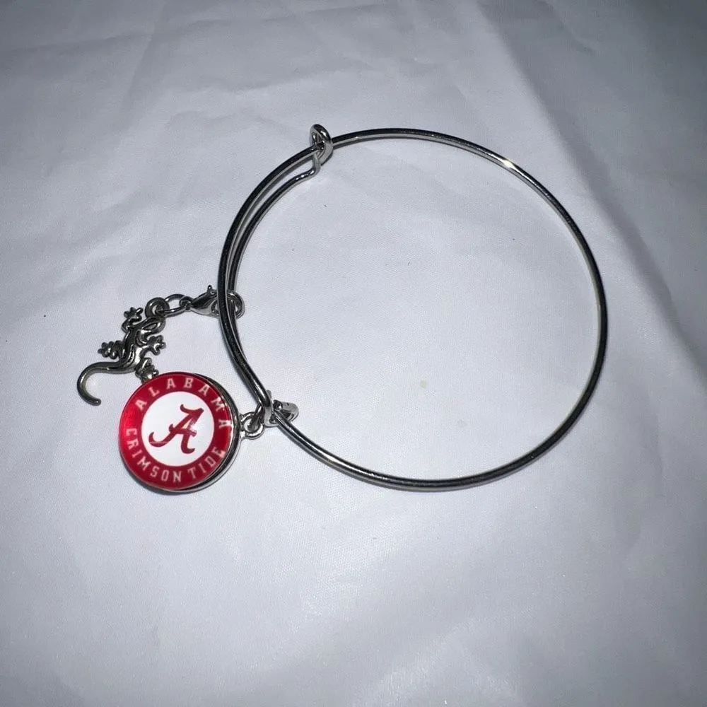 University of Alabama Crimson Tide‎ Snap Charm Bracelet Red - Image 3