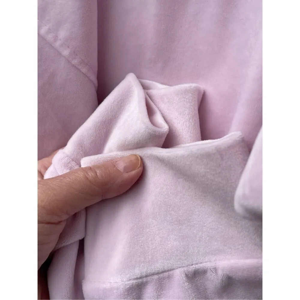 DNKY women’s size medium pink velour pullover hoodie athleisure wear casual . - Image 5
