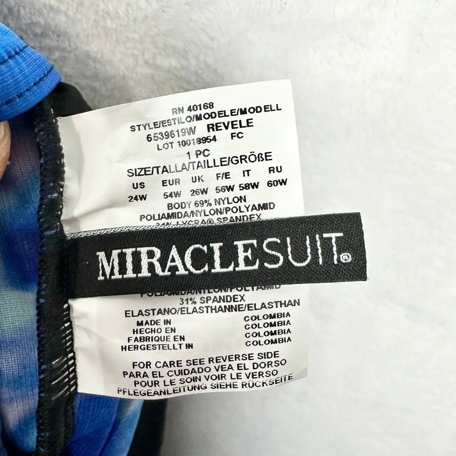 Miraclesuit Revele One Piece Swimsuit Size 24W NEW Cloud Leopard Slimming - Image 8