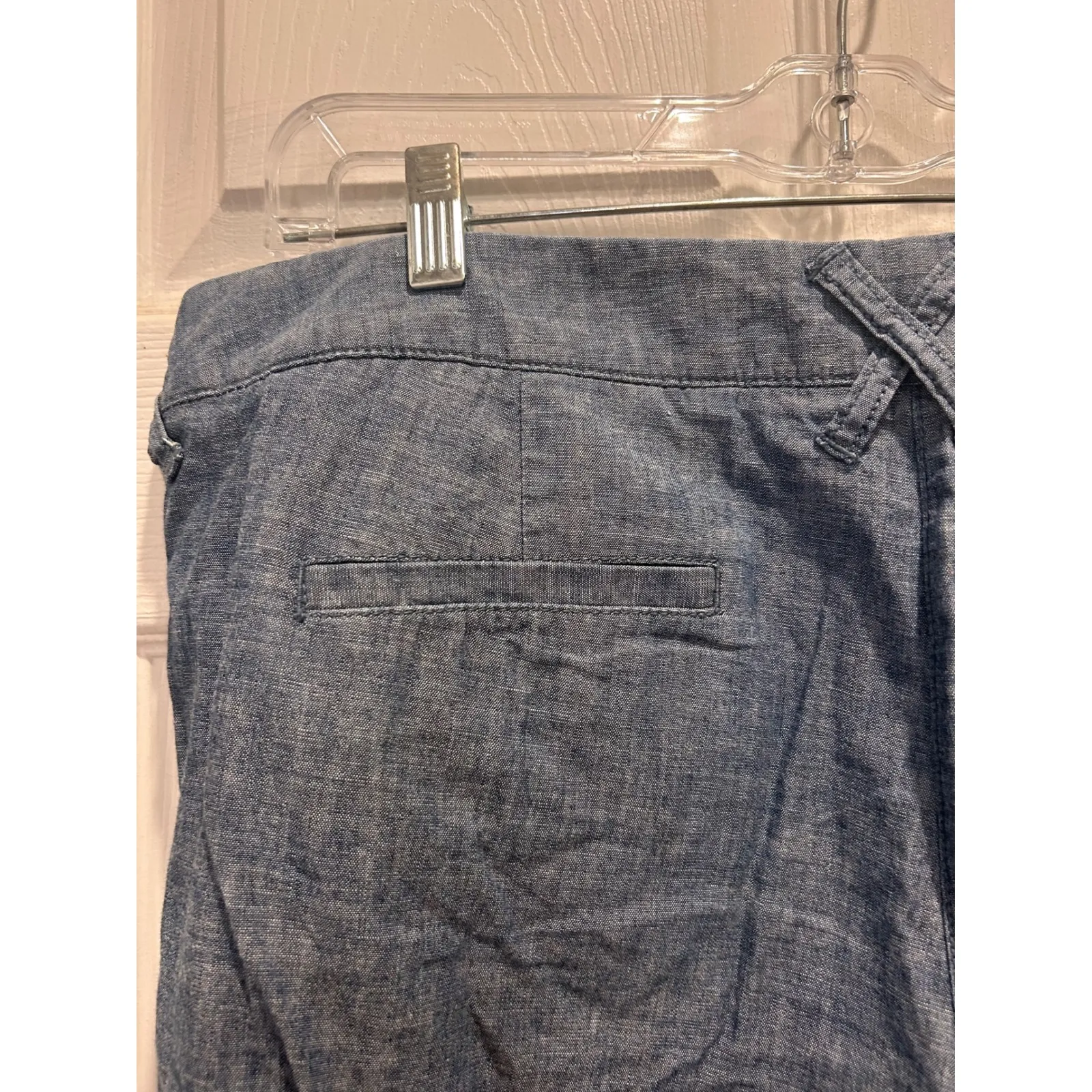 J.Crew Belmarin Blue Chambray Pants Womens Size 12 Casual Lightweight - Image 5