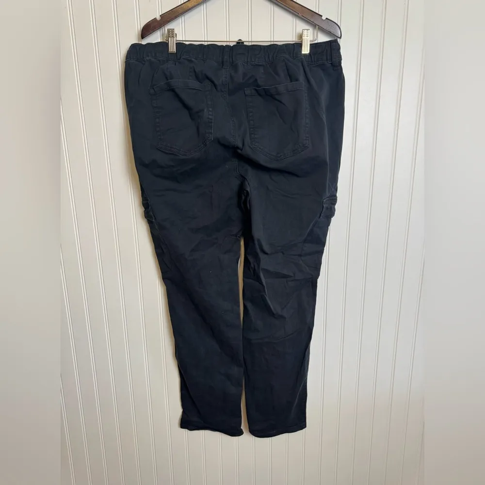 Torrid Black Drawstring Elastic Waist Jeans F37 - Image 2