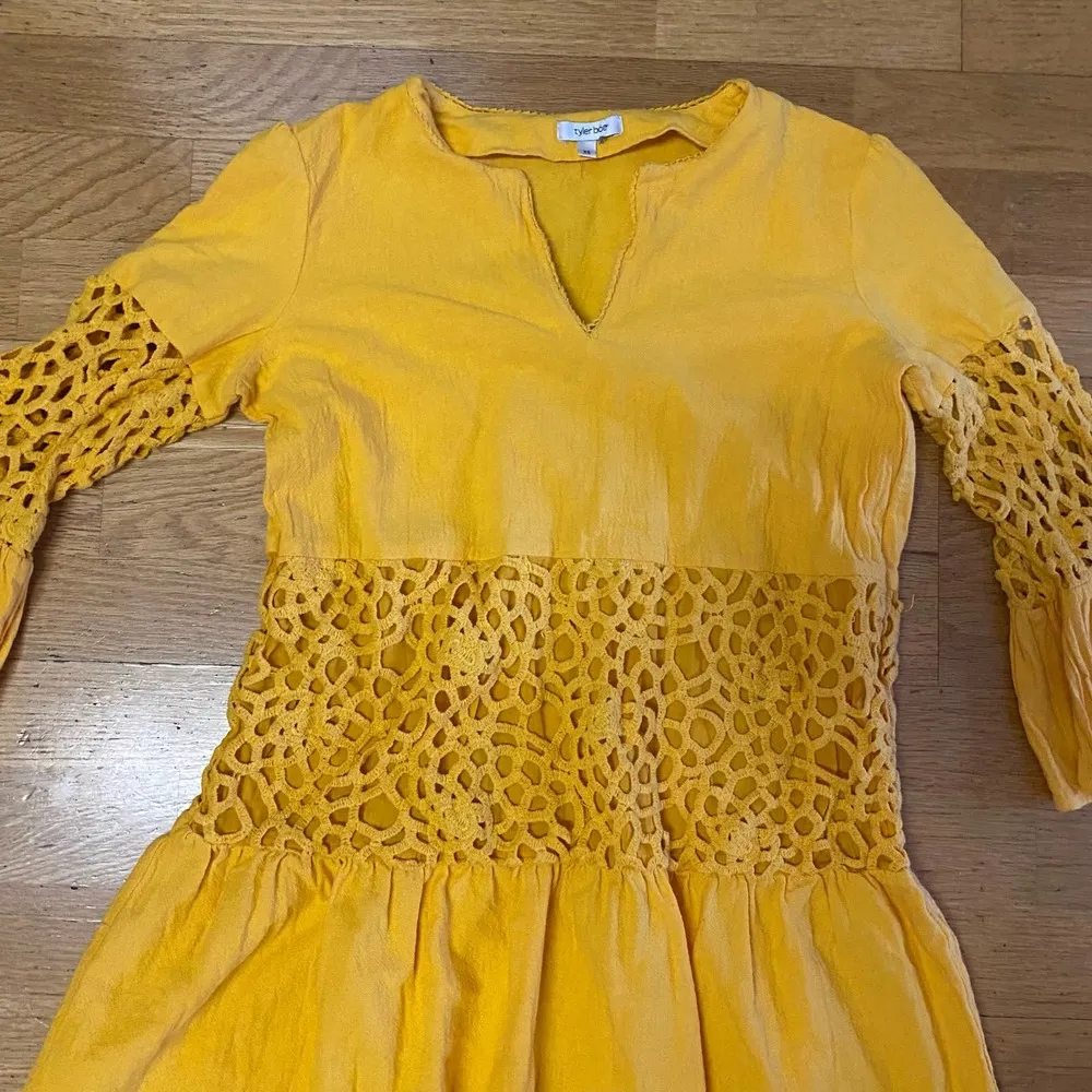 Tyler Boe Gold Coastal Grandma Nautical Vacation Resortwear Beach Tunic … Yellow Size XS - Image 3