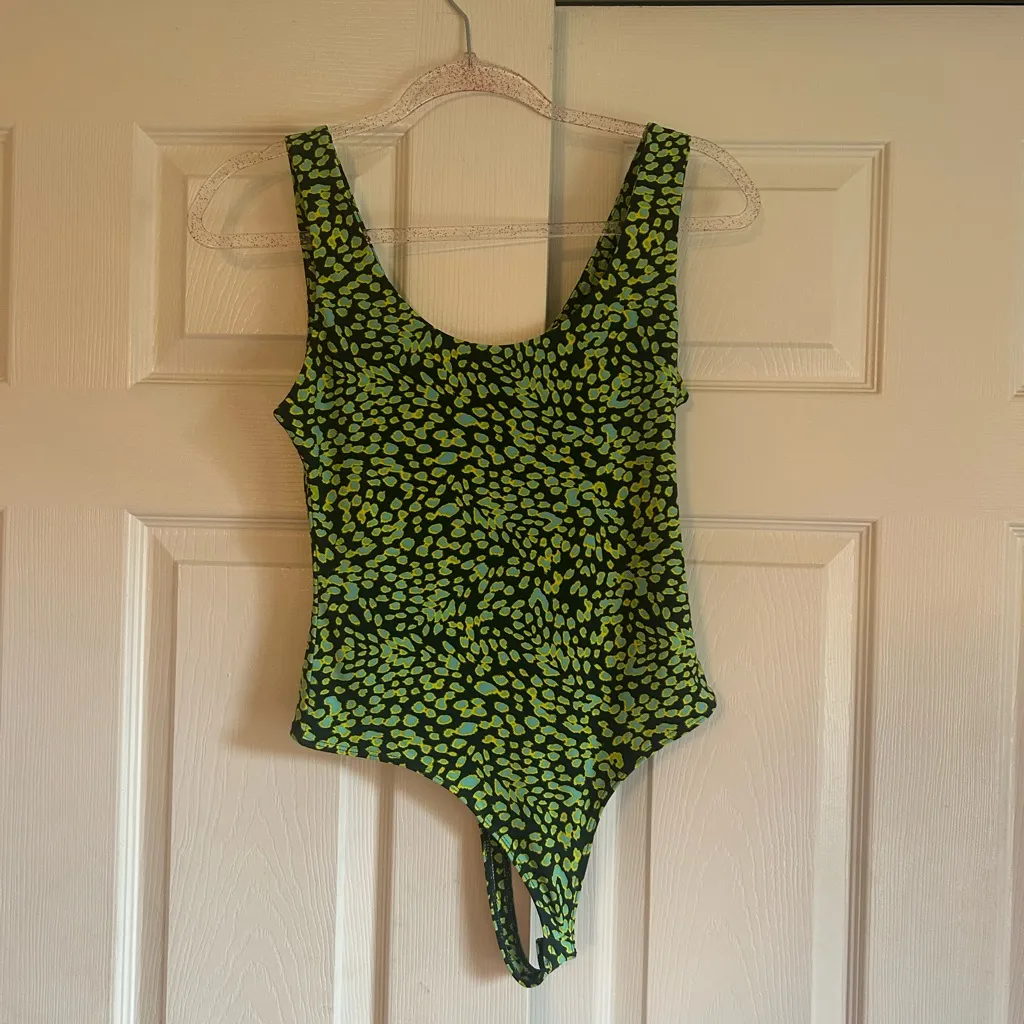 Leith  Green Patterned Bodysuit - Image 3
