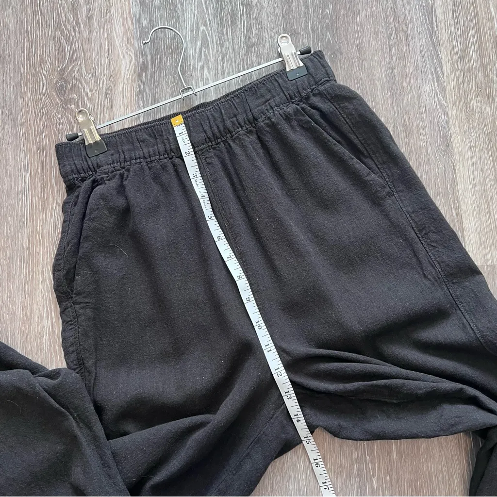 Patagonia garden island black hemp wide leg pants‎ cropped - Image 3