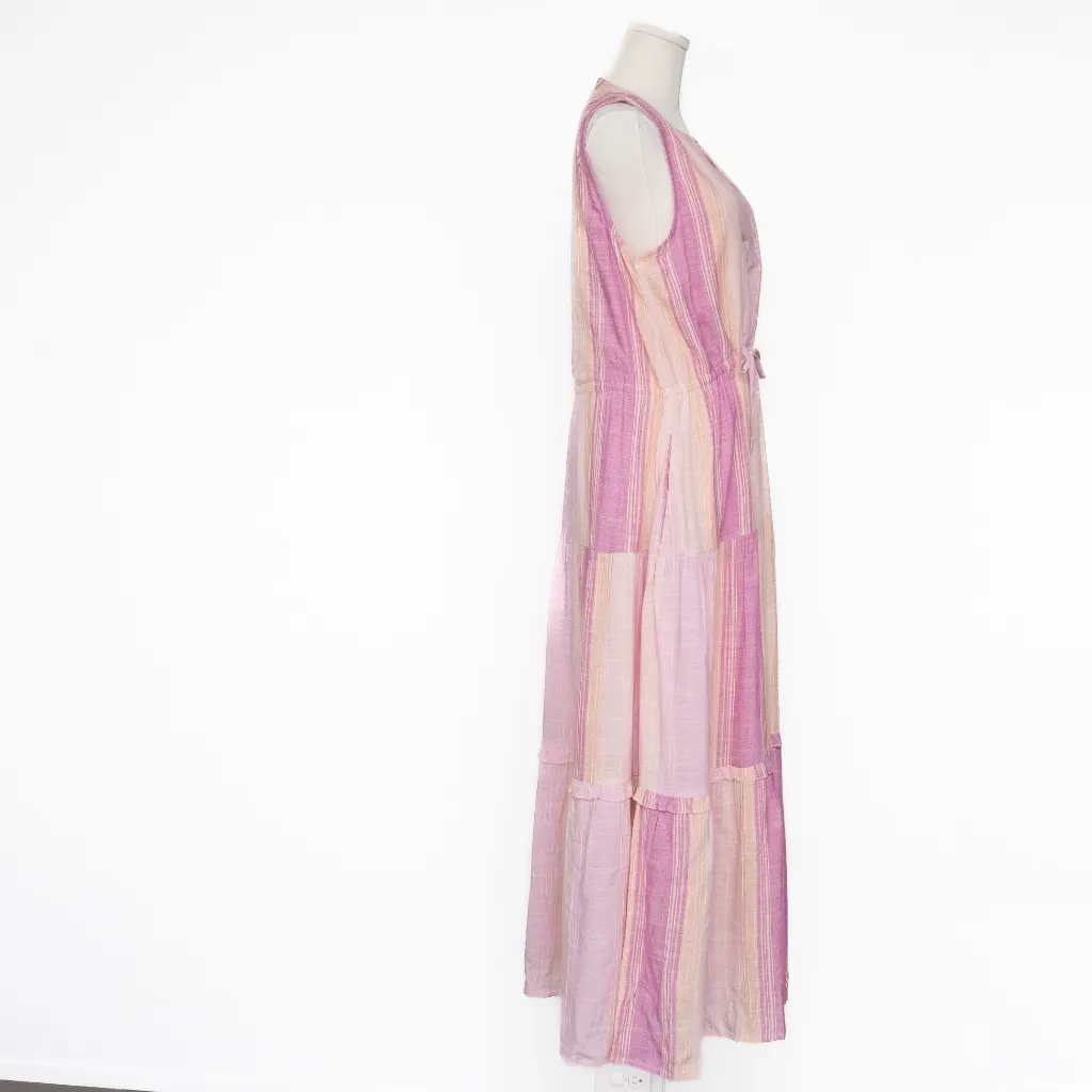 Liverpool. Sleeveless Tiered Maxi Dress with Adjustable Waist. - Image 5