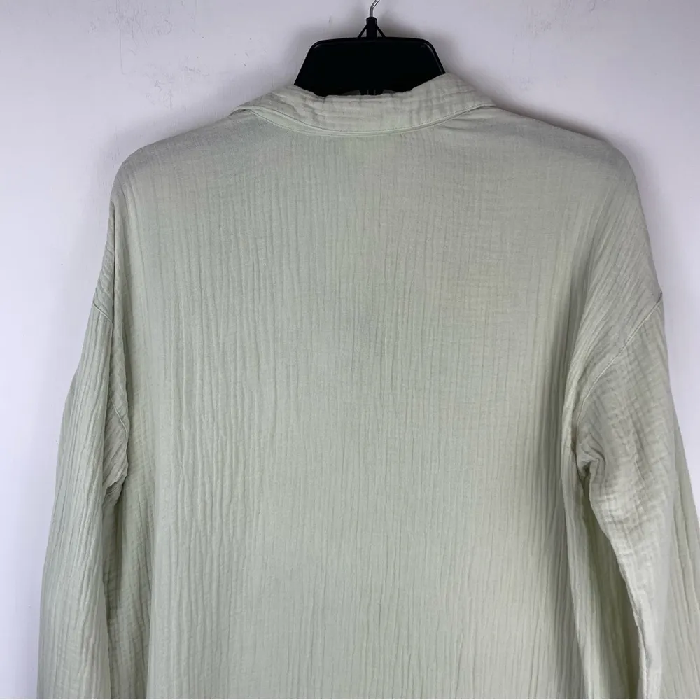 J. Jill Pure Jill Gauzey Orangic Cotton Tunic Top Sz Medium Boho Lagenlook - Image 10