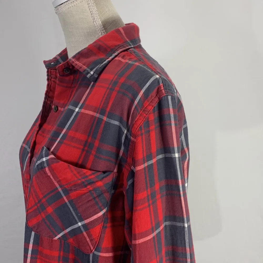 Denim & Supply Ralph Lauren Boyfriend Fit Red Plaid Button Down Flannel … - Image 7