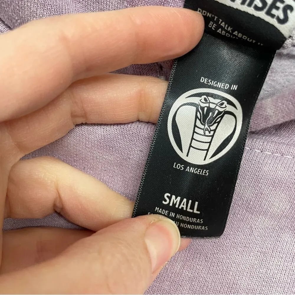 Broken Promises Purple Tie Dye Purple Rose Hoodie Sweatshirt Womens S Casual - Image 9