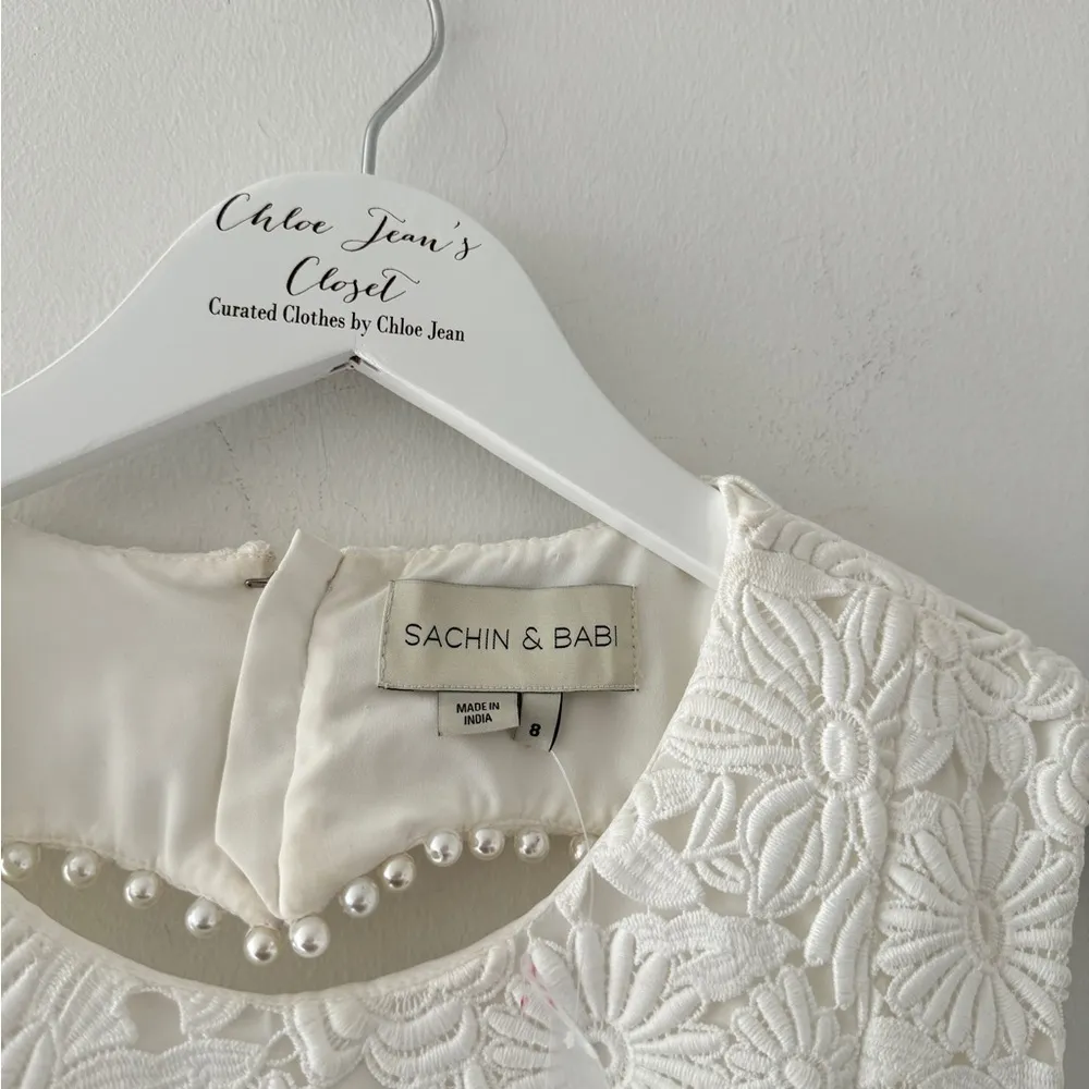 SACHIN & BABI Mon Coeur Lace & Heart Cut Out Mini Dress 8 - Image 6