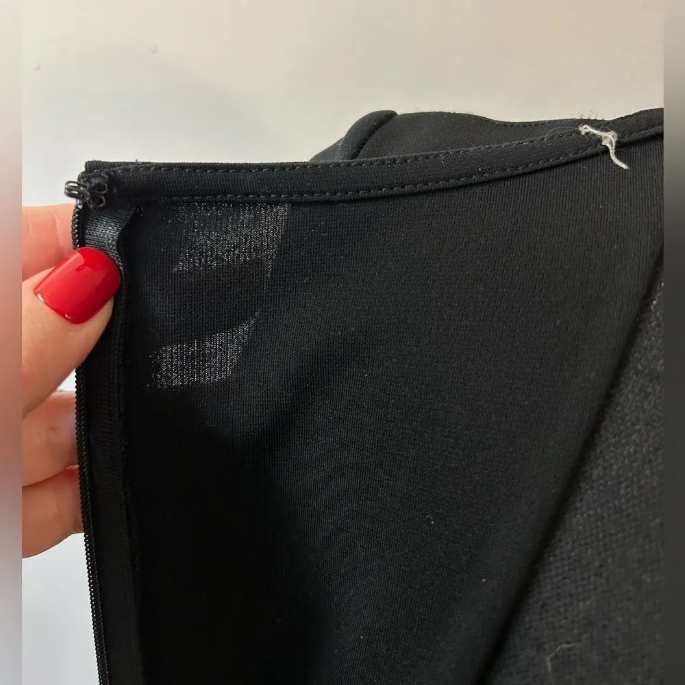 NWT A.W.A.K.E. Scoop-Neck Pleated Long Dress with Gloves Black Size 38 - Image 12