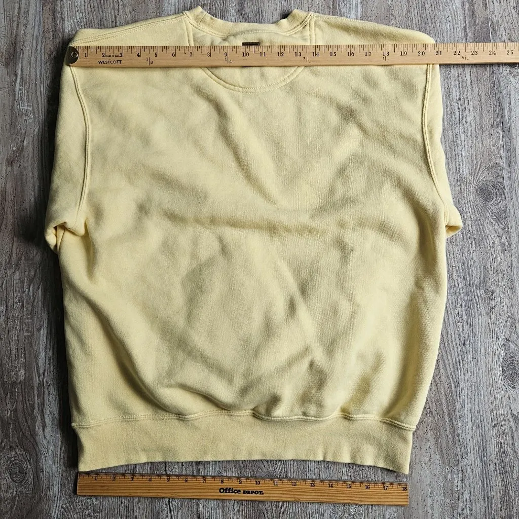 Notre Dame Vintage Sweatshirt Womens Butter Yellow Crewneck Size L Pullover - Image 14