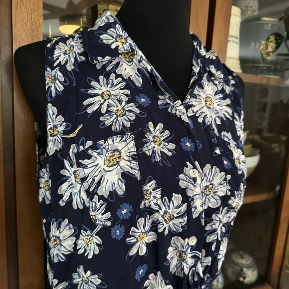 Vintage 90’s Downtown Daisy Button Down Tie - Image 2