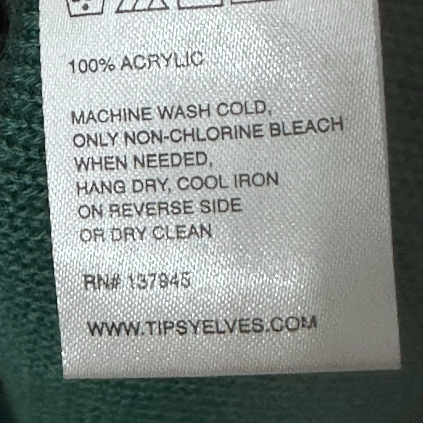 Tipsy Elves Break The Internet Sweater‎ L Green Ugly Sweater Santa Pouring Milk - Image 6