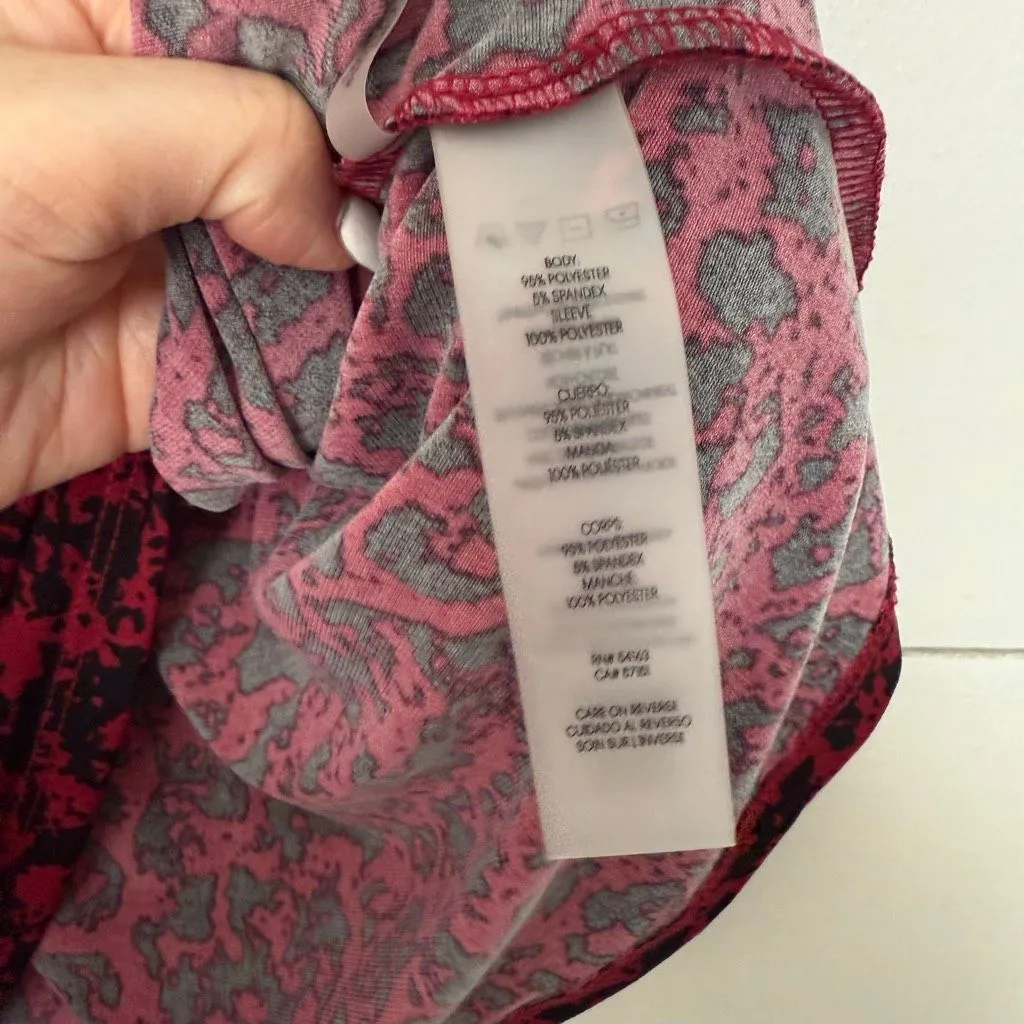 Calvin Klein Women’s 2X Black Red Stretchy Top Blouse - Image 3