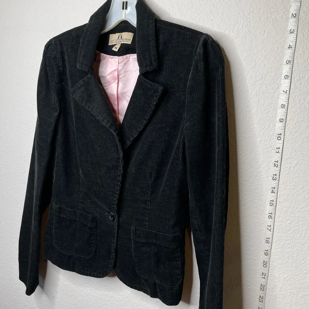 Juicy Couture Jeans Corduroy Blazer Black - Image 4