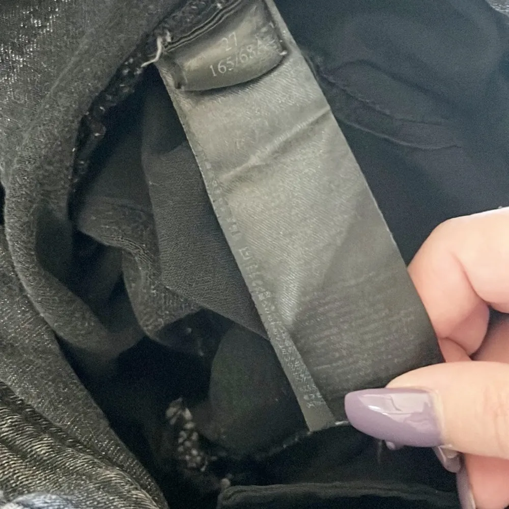 All Saints Grace Women's Washed Black Midrise Raw Hem Skinny Jeans - Image 11