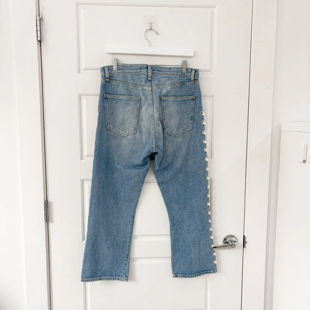 Veronica Beard Jeans Ines Girlfriend Lace Up Surfside - Image 6