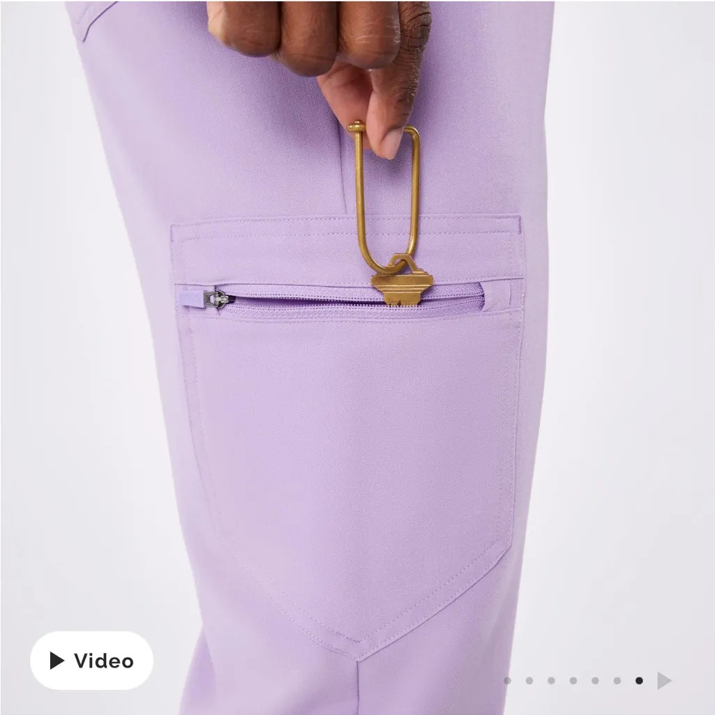 Figs Lavender Dew High Waisted Zamora Joggers M/R - Image 6