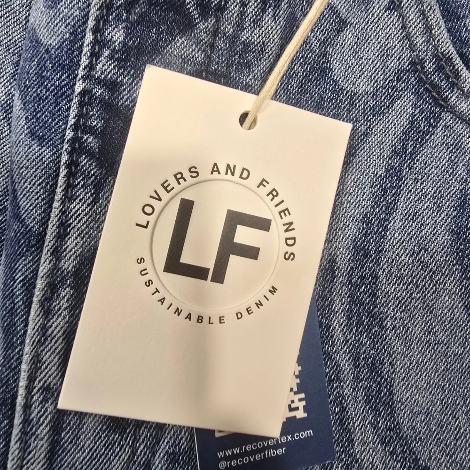 Lovers and Friends Reece High Rise Slim Straight in Blue Canyon Size 30 - Image 7